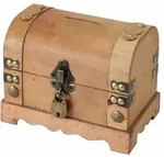 Hmf - 6414-50 Spardose Aus Holz Euro Einwurfschlitz Schatztruhe Namibia, 18,5 X 12 X