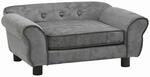 Hundesofa Dunkelgrau 72x45x30 Cm Pl&uuml;sch - Vidaxl
