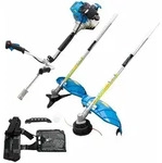 2in1 Benzin Motorsensen Set Trimmer Freischneider Mit Fadenkopf 3-zahnblatt Und