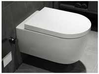 Spülrandloses Taharet wc inkl. abnehmbarer Softclose Sitz & Beschichtung...