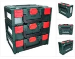 X 145 Set 3x System Werkzeug Koffer Stapelbar 396 X 296 X 145 Mm + 3x