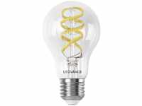 Smart+ wifi LED-Lampe, Weißglas, 4,8W, 470lm, klassische Glühlampenform mit