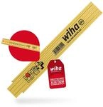 Wiha - Meterstab Longlife&reg; Plus Composite 2 M Metrische Skala, (27055) 10 Glieder