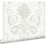 Laura Ashley - Josette Dove Grau & Weiss Vliestapete - 10mx52cm