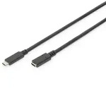 Digitus - Usb-kabel Usb 2.0 Usb-c&reg; Buchse, Usb-c&reg; Stecker 1.50 M Schwarz Flexibel,