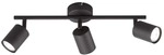 Led Deckenstrahler Vano Schwarz 3-flammig, Breite 42cm