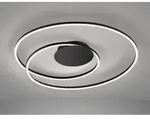 Led Deckenleuchte Holy Schwarz, Dimmbar & Tageslicht, &Oslash; 68cm
