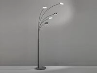 Gro&szlig;e Xxl Led Bogenlampe Dent Dimmbar Design Schwarz, H&ouml;he 225cm