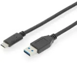 Digitus Usb-kabel Usb 3.2 Gen1 Usb-c&reg; Stecker, Usb-a Stecker 1.00 M Schwarz Doppelt