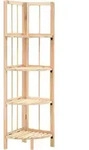 Eckregal Zedernholz 27x27x110 Cm Vidaxl