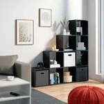 Treppenregal , Schwarz, 142.5 X 140 Cm, Vicco
