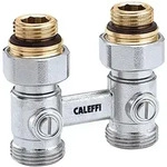 Caleffi - Zweirohr Hahnblock 3/4'' Eurokonus X 1/2''ag Durchgang Gerade 301041