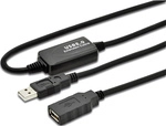 Digitus Usb-kabel Usb 2.0 Usb-a Stecker, Usb-a Buchse 10.00 M Schwarz ...