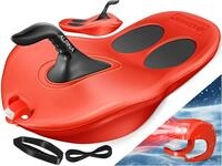 Kesser&reg; Schneebob Alpina Mit Led-licht Und Zugseil - Rot