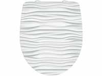 Duroplast hg wc Sitz white wave, hochglänzender Toilettendeckel mit Absenkautomatik