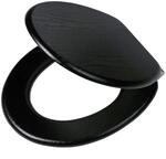 Toilettensitz Blackwash Absenkautomatik Mdf Schwarz 252030746 Tiger