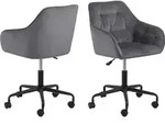 Ebuy24 - Brooke B&uuml;rostuhl Velour Grau.
