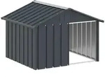 Vidaxl - Hundeh&uuml;tte Anthrazit 116,5x103x81,5 Cm Verzinkter Stahl