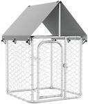 Vidaxl Outdoor Dog Kennel With Roof 100x100x150 Cm