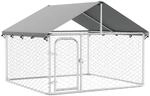 Outdoor-hundezwinger Mit Dach 200x200x150 Cm Vidaxl