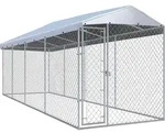 Outdoor-hundezwinger Mit &Uuml;berdachung 760x190x225 Cm - Vidaxl