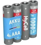 Hycell - Piles Rechargeables Nimh Micro Aaa 1000 Mah 1,2v (lot De 4)