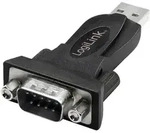 Logilink Seriell Adapter [1x Usb 2.0 Stecker A - 1x Rs232-stecker] Schwarz