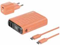 PB-10000 Power Pack Powerbank 10000 mAh Li-Ion usb, usb-c® Orange - Realpower