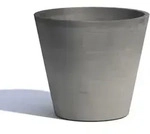 Runder Blumentopf Amsterdam &Oslash;30 H27 - Grey- Ecopots