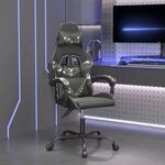 Gaming-stuhl Drehbar Schwarz Und Tarnfarben Kunstleder Vidaxl