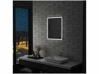 Badezimmer-Wandspiegel Badspiegel mit LEDs 50x60 cm vidaXL