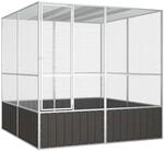 Vidaxl - Vogelk&auml;fig Anthrazit 213,5x217,5x211,5 Cm Verzinkter Stahl