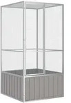 Vidaxl - Vogelk&auml;fig Grau 111x107x211,5 Cm Verzinkter Stahl