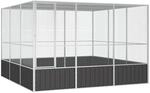 Vidaxl - Vogelk&auml;fig Anthrazit 302,5x324,5x211,5 Cm Verzinkter Stahl