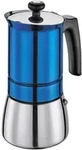 Kaffeekanne Aus Edelstahl, Durchmesser 10 X 20 Cm, 6 Tassen, Blau Tosca / Cilio