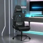 Gaming-stuhl Mit Fu&szlig;st&uuml;tze Schwarz Kunstleder Vidaxl944575