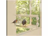 Fenster-Futterstellen für Vögel 2 Stk. Acryl 30x12x15 cm vidaXL890597