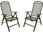 2x Klappsessel Classic, Streckmetall Anthrazit