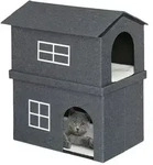Relaxdays - Katzenhaus Aus Stoff, Katzenh&ouml;hle Mit 2 Eing&auml;ngen, Hxbxt: 71,5 X...