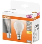 Osram Pack 2 Led-lampen B22d 6,5w 2700k Transparent