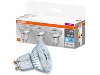 Led Lampe ersetzt 50W Gu10 Reflektor - Par16 in Transparent 4,3W 350lm 4000K 3er Pack