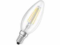 Osram - Filament led Lampe mit E14 Sockel, Kerzenform, Warmweiss (2700K), 4W, Ersatz