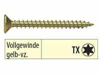 Spanplattenschrauben mit Vollgewinde gelb verzinkt Torx 3,0 x 12 mm 1.000 Stück