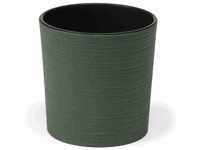 Pflanzgefäß eco Lens, grün, ø 30 x 30,5 cm Kunststoffgefäß mit Holzfaseranteil