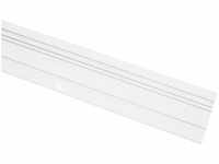 Gardinia - Aluminium-Vorhangschiene 3-läufig, weiß, 150 cm Vorhangschienen