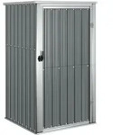 Ger&auml;tehaus Grau 88x89x161 Cm Verzinkter Stahl - Vidaxl