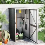 Ger&auml;tehaus Anthrazit 88x89x161 Cm Verzinkter Stahl Vidaxl