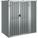 Teenpull &ndash; Ger&auml;tehaus Grau 161x89x161 Cm Verzinkter Stahl