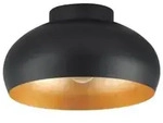 Eglo - Deckenleuchte Mogano2 E27 1x40w Schwarz Gold-900554