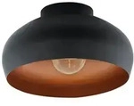 Eglo 900555 Deckenleuchte Mogano 2 Schwarz/kupfer E27 1x40w H:17.5cm &Oslash;28cm Dimmbar
